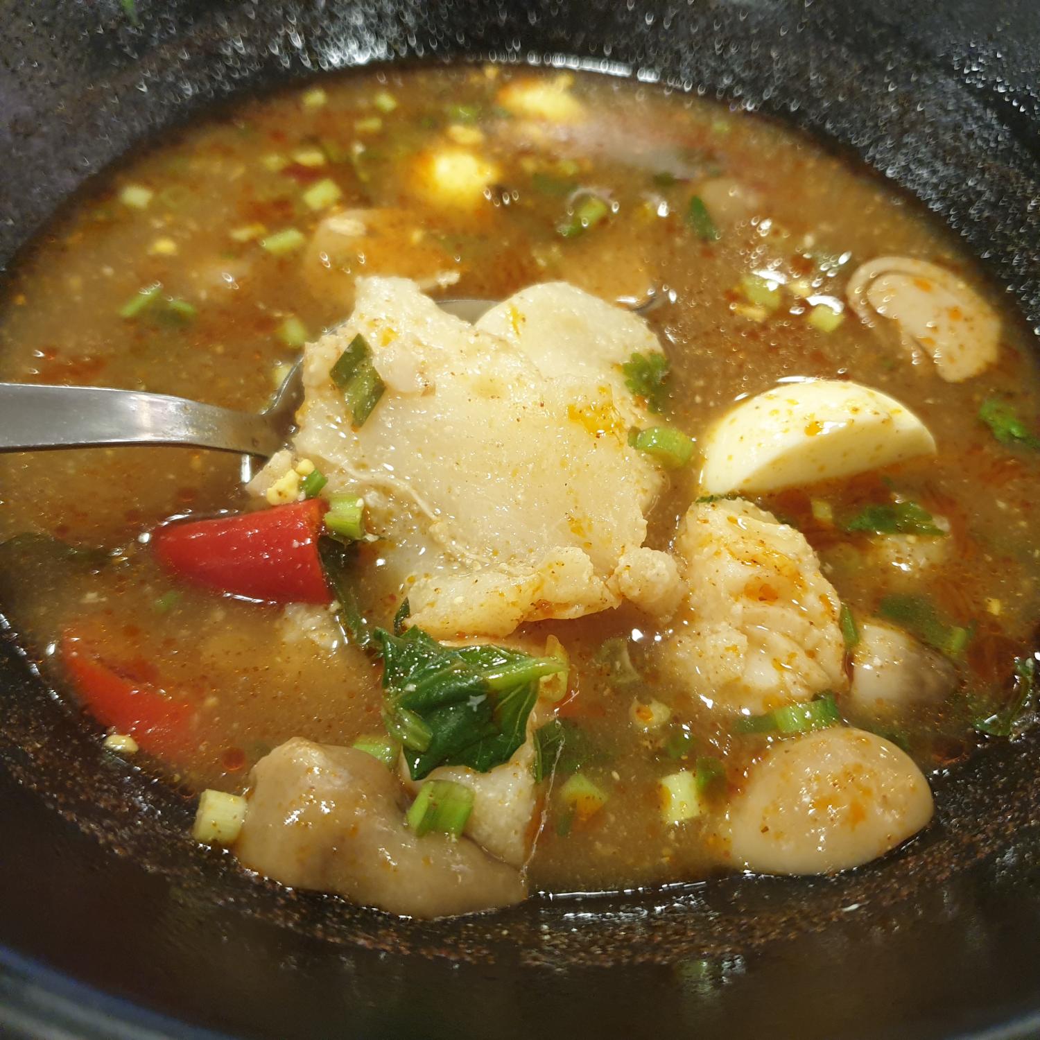 Tom Yum Fish Slice with Rice