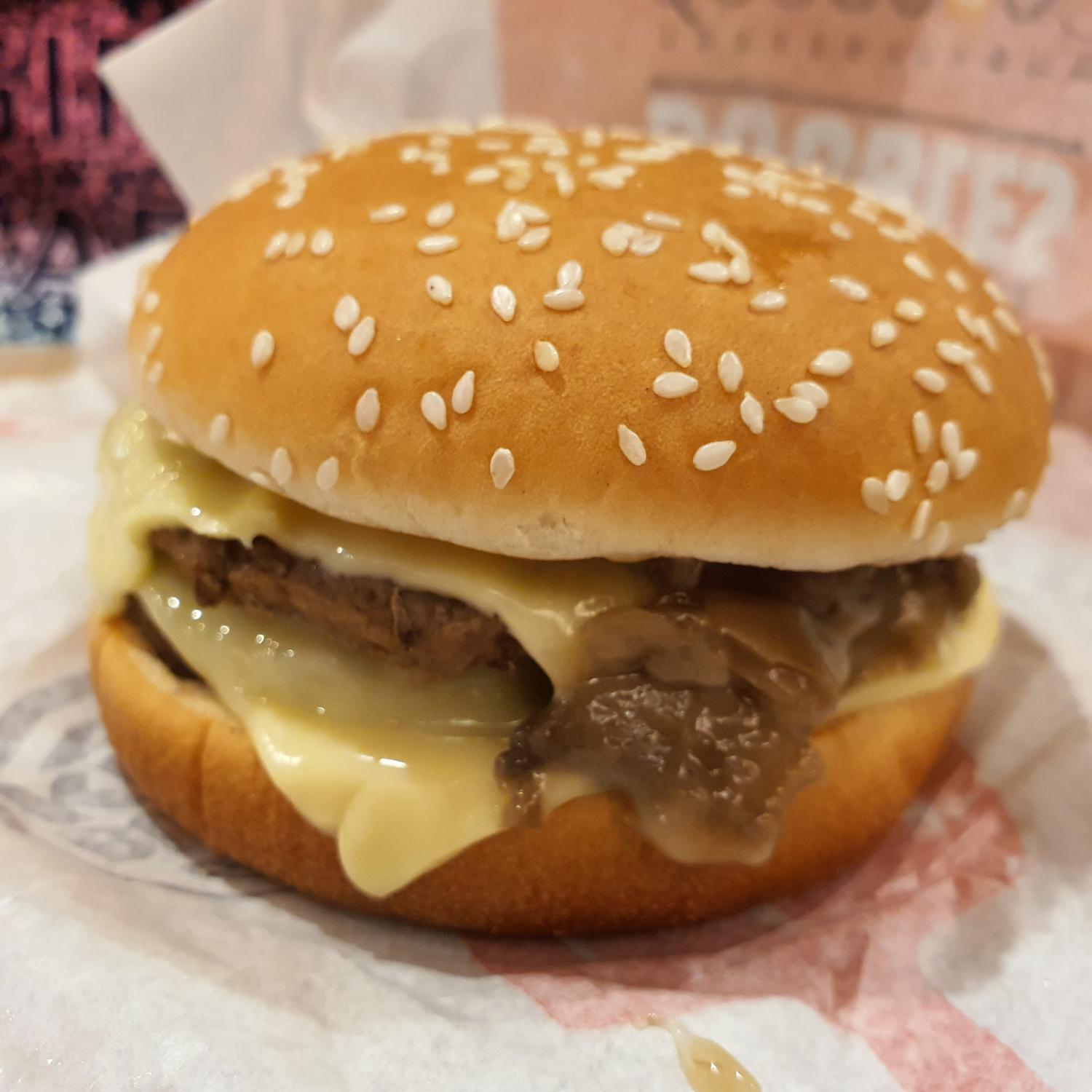 Double Mushroom Swiss Burger