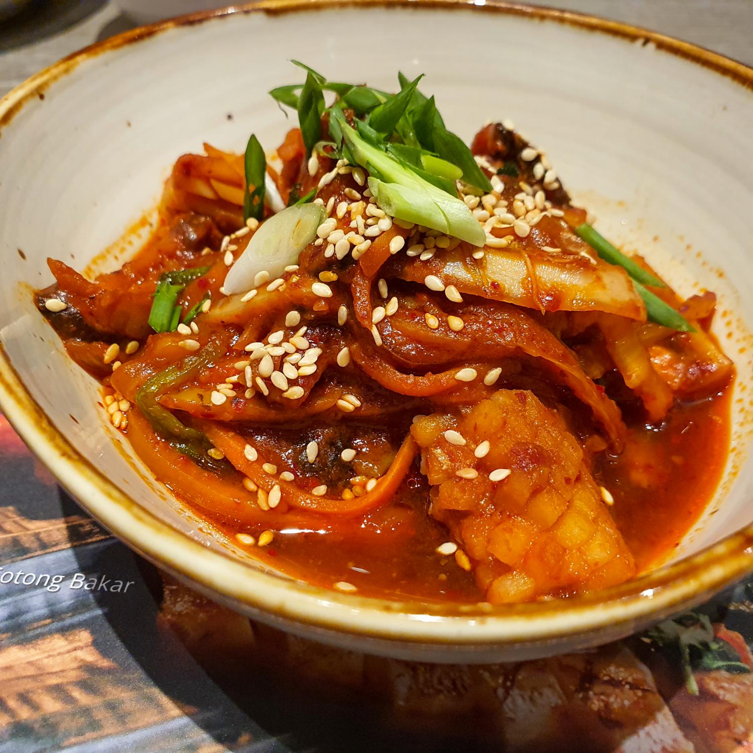 Squid in Tteokbokki Sauce