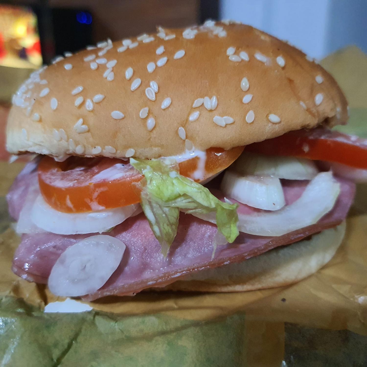 Snow Cheese Whopper with Turkey Ham