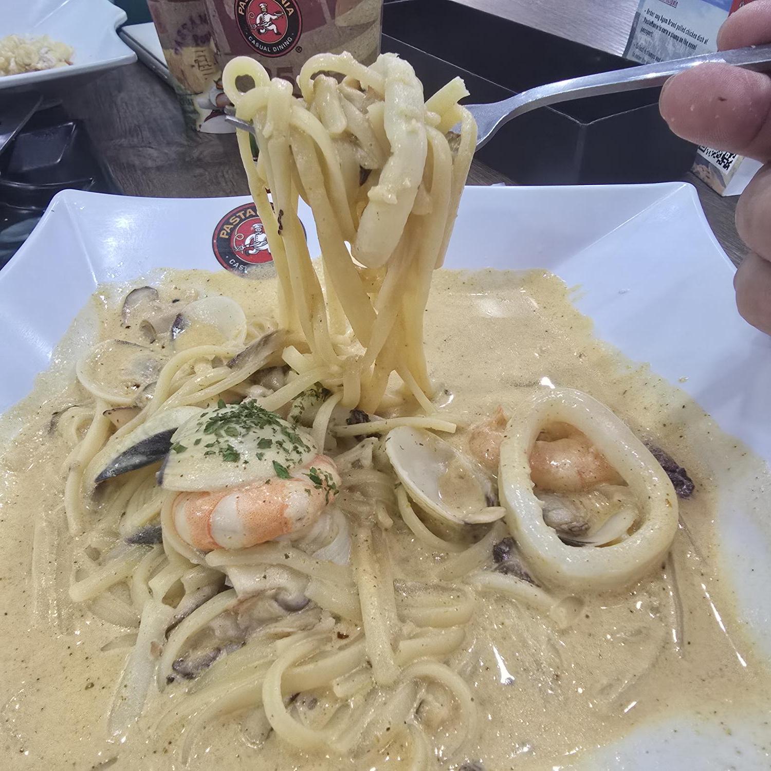 Tom Yum Seafood Linguine