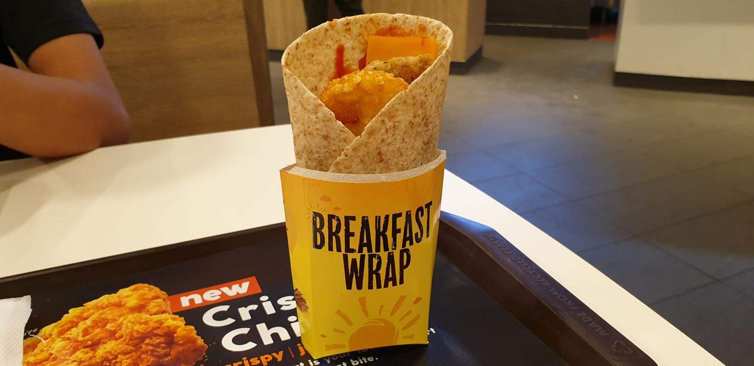 Breakfast Wrap with Chicken Sausage