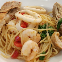 Seafood Aglio Olio